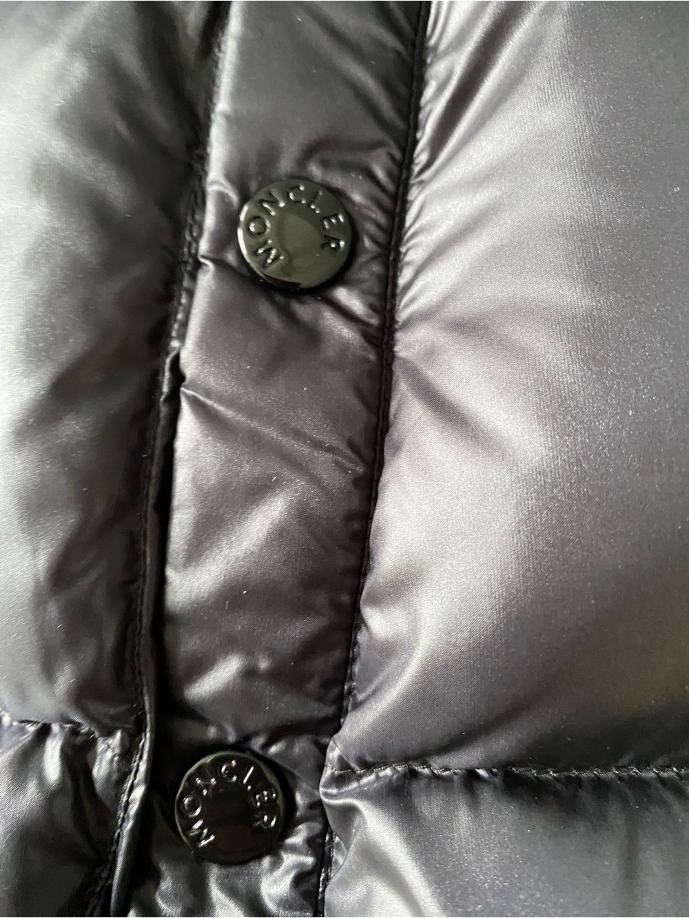 Women’s Moncler Black Shiny Quilted Down Puffer Jacket, - Picture 10 of 16